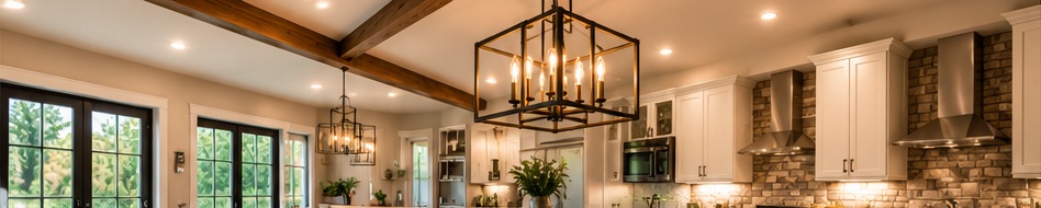Finished interior lighting installation
