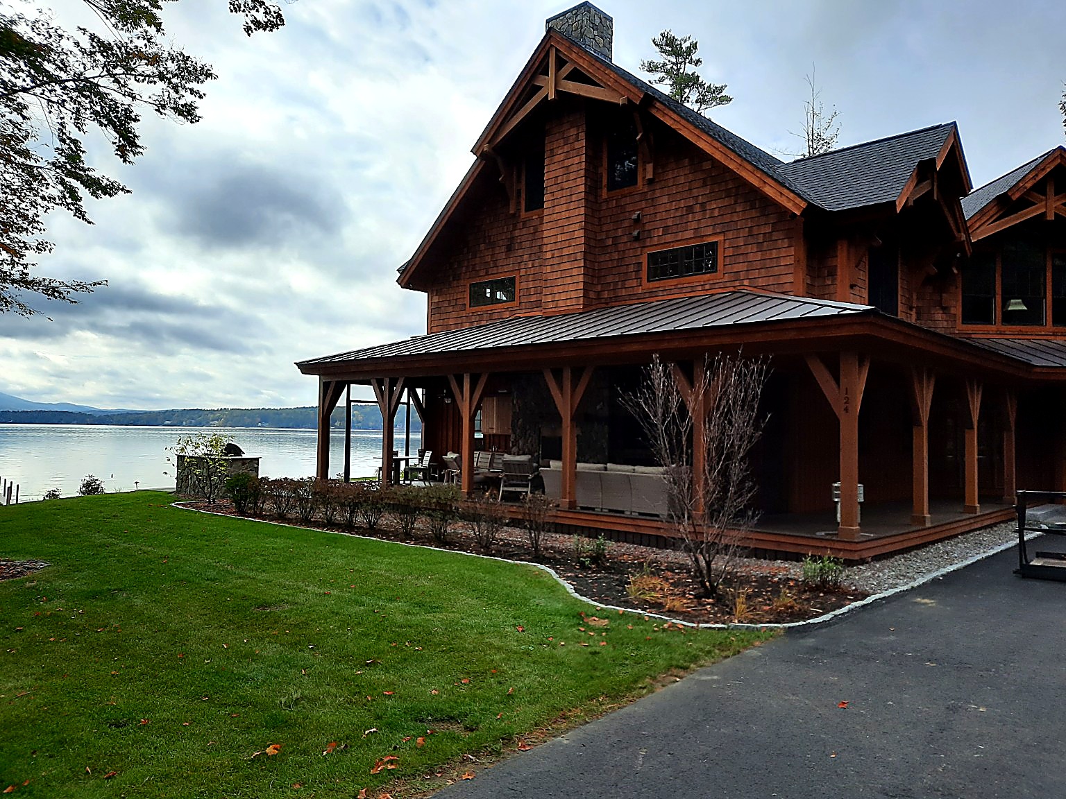 Completed custom home exterior